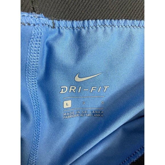 Nike Pro Dri-Fit Women's Large Blue Capri Compression Leggings Pants - Picture 5 of 6